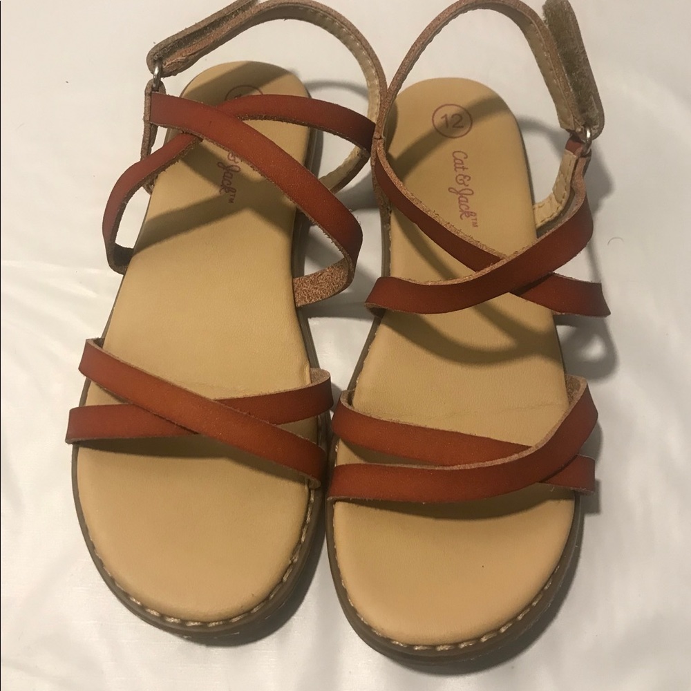 Cat & Jack Girls Sandal Leather
